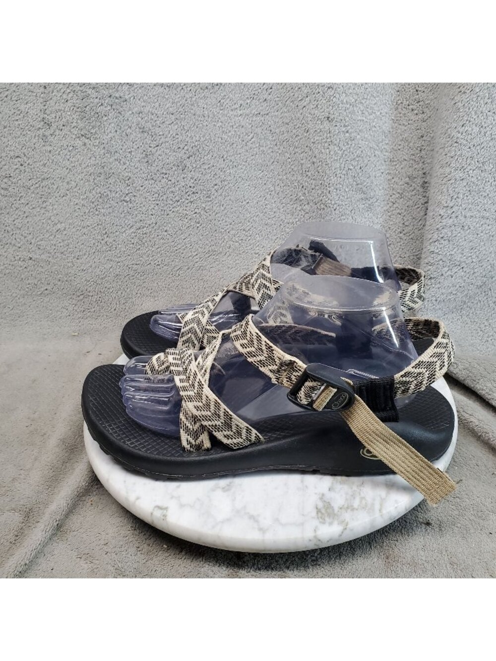 Chaco Shoes Womens Size 10 Z/2 Trine Black White Classic Sandals *Read*